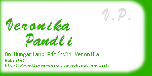 veronika pandli business card